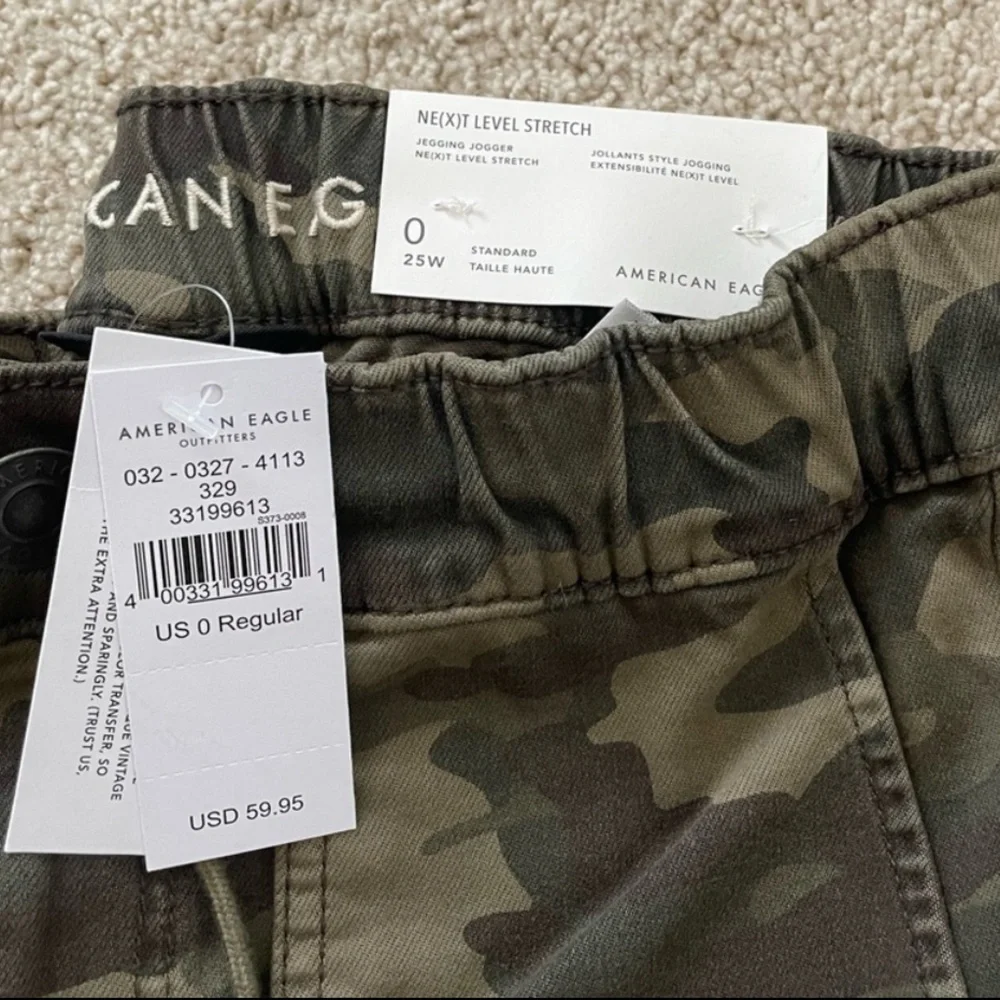 NWT American Eagle Camo Jegging Joggers Size 0 - Picture 3 of 4